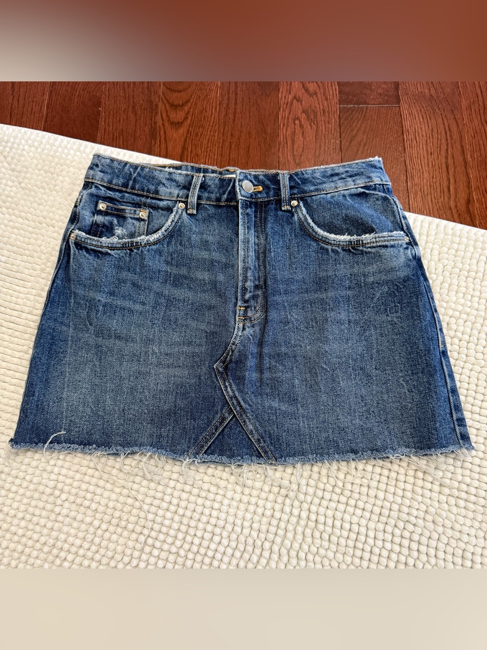 ZARA Blue Denim Jean Mini Skirt Women’s Size 6